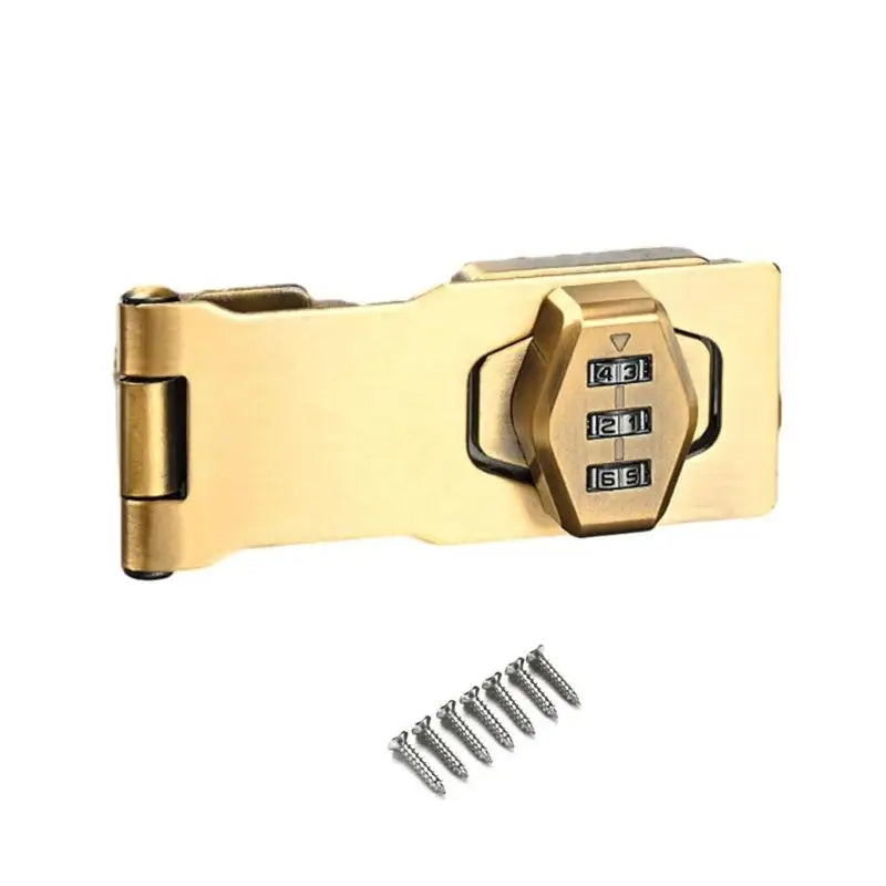 3-Digit Combination Password Lock Security Door Bolt Cabinet Password Lock Drawer Lock Anti-theft Household Cabinet Hardware