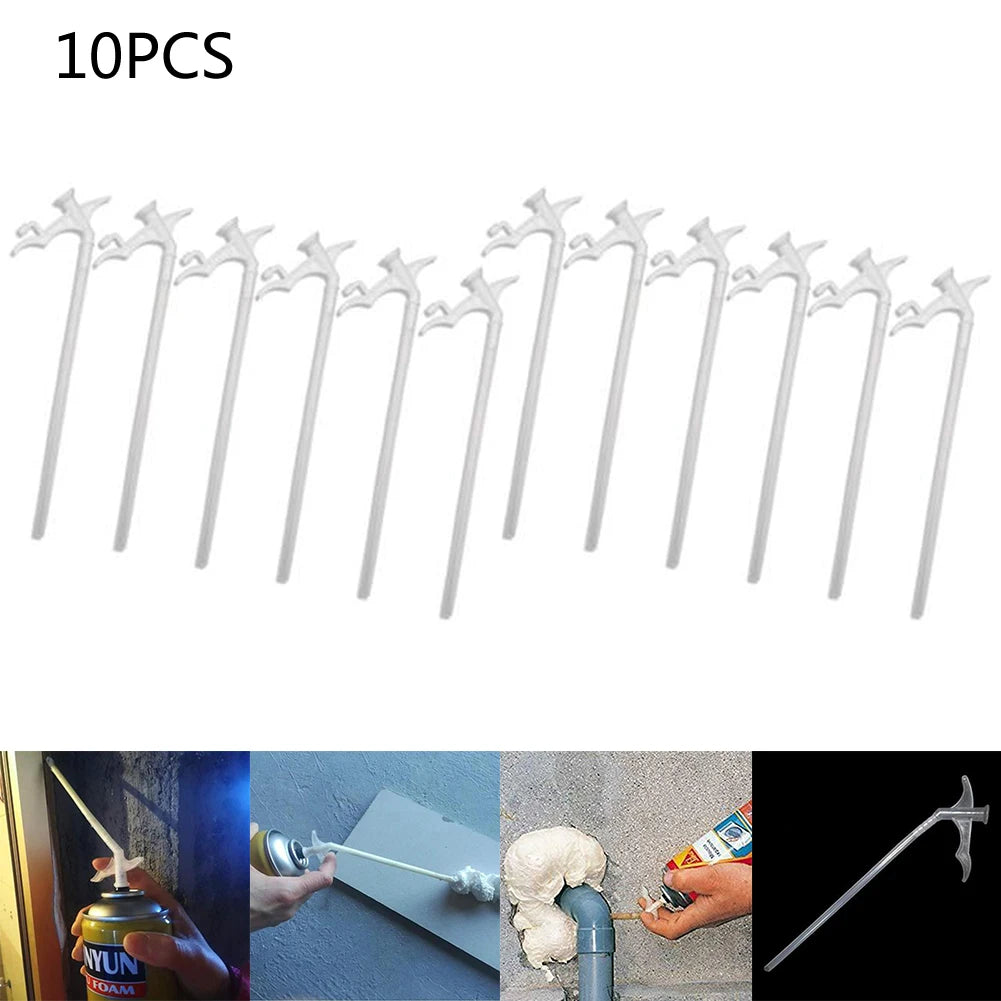 Part Foam Tube Replace Tubes Nozzle Spray Foam Nozzle Equipment Insulating Spray Foam DIY Gap Filling 10pcs 24*12*2cm