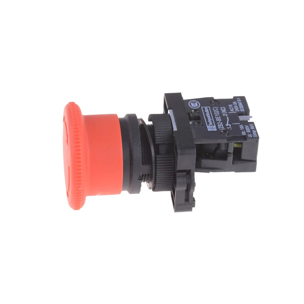 XB2-ES542 22mm NC Emergency Stop Push Button Switch – Red Mushroom Head