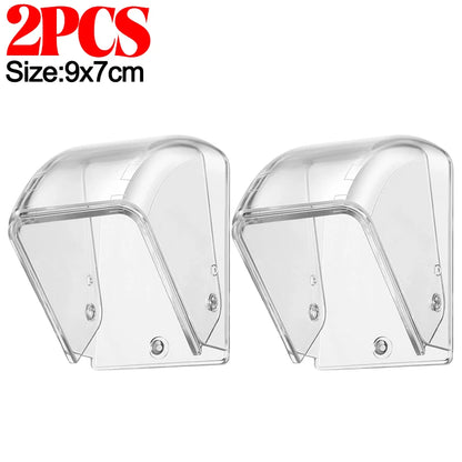 Wireless Doorbell Cover Outdoor Waterproof Call Cover Transparent Door Bell Button Protector Dustproof Ring Button Rain Cover