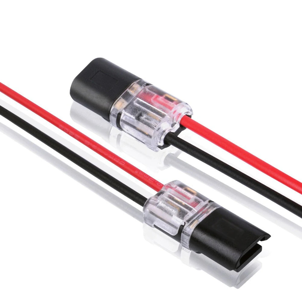 10 PCS 12V 2 Pin Cable Wire Connector Plug 300V 20A Black Waterproof Sealed For Electrical Car 22.1x9.7x6mm Electrical Equipment