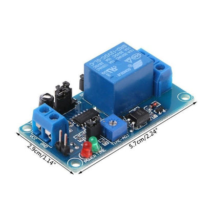 Normally Open 12V Time Delay Relay Module with Adjustable Timing for Turn On/Turn Off Switch Suitable for 250V AC Load