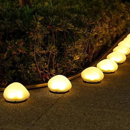 Solar Decorative Frosted Ground Lamp Outdoor Waterproof Garden Light