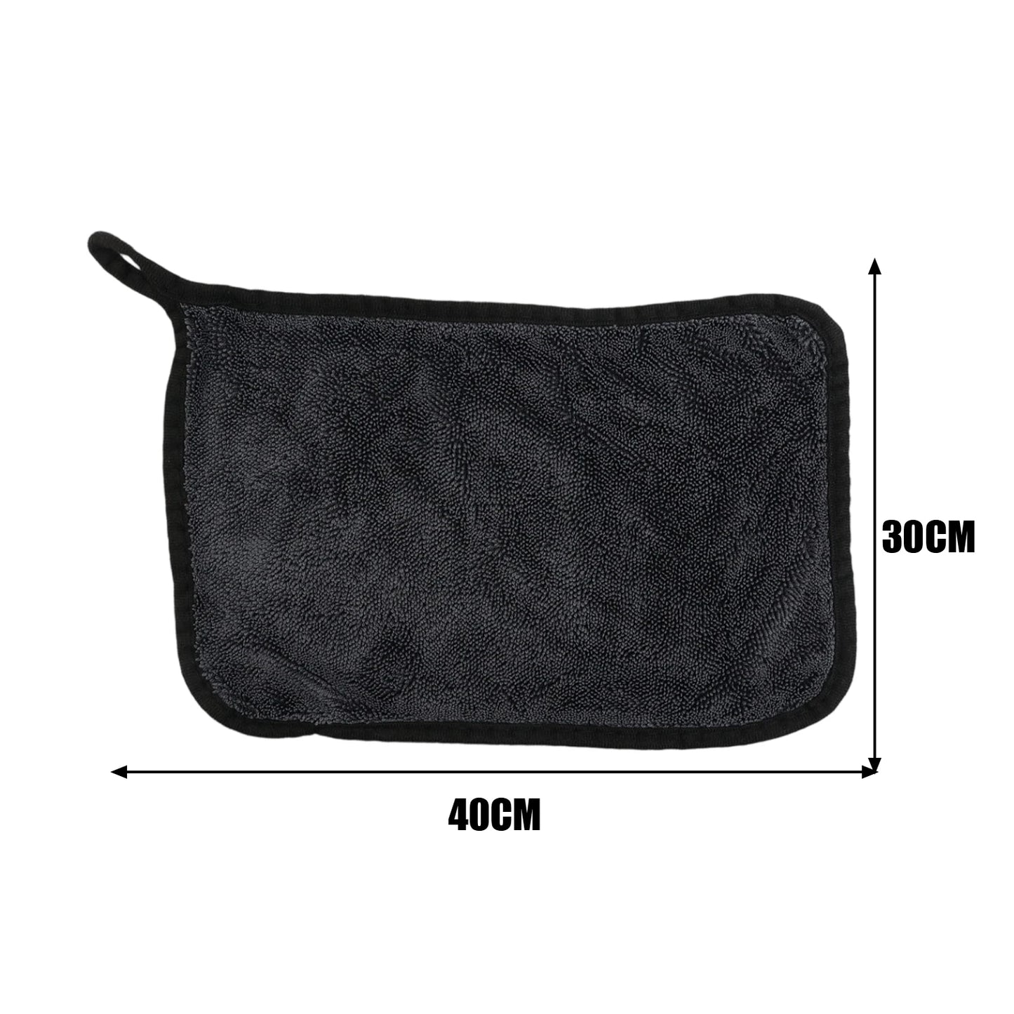 Microfiber Twisted Loop Cleaning Cloth Super Absorbent Car Wash Towel