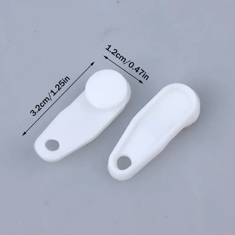 New 50Pcs Multifunction Drapery Hooks Plastic Curtain Track Clips Easy To Use Durable White Curtain Track Hooks Bedroom