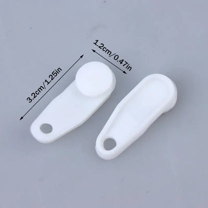 New 50Pcs Multifunction Drapery Hooks Plastic Curtain Track Clips Easy To Use Durable White Curtain Track Hooks Bedroom