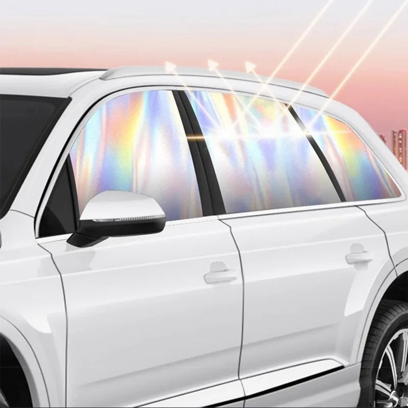 Magnetic Car Side Window Sun Shade Curtains Front/Rear Window Sun Protection Cover UV Blocking Car Privacy Curtain Accessories