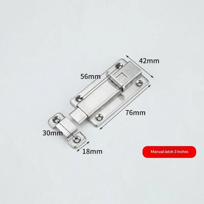 New Self-Elastic Latch Security Bolt Latch Anti-theft Spring Latches Stainless Steel Cabinet Hinges Furniture Supplies Hardware