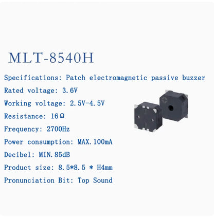 Active and Passive Electromagnetic Patch Buzzers MLT-4020 MLT-5018 MLT-5020 MLT-5030 5525 7525 8530 8540 9025 9032 9045 MLT9650