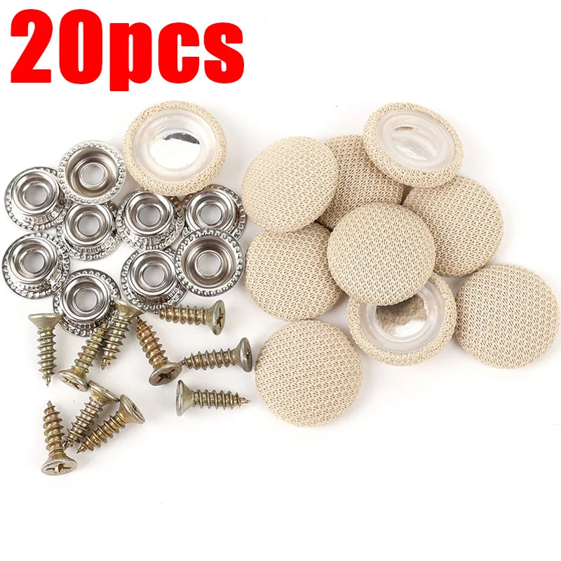 Car Interior Roof Headliner Ceiling Cloth Fixing Screw Buckle Rivets 20mm — 10–20pcs