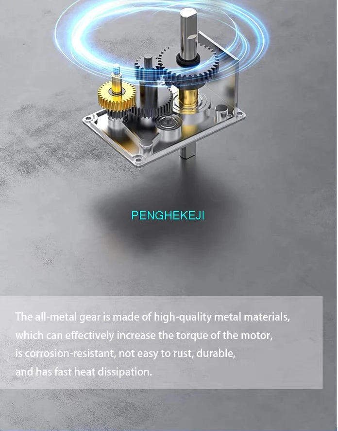 5882-50 Worm Gear DC Self-Locking Motor Large Torque Low Speed 12V-24V