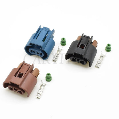 2-Pin Automotive Female Connector DJ7029W-2.8-21 — Low Beam & Fog Lamp Plug for Toyota Corolla & VW Golf 6