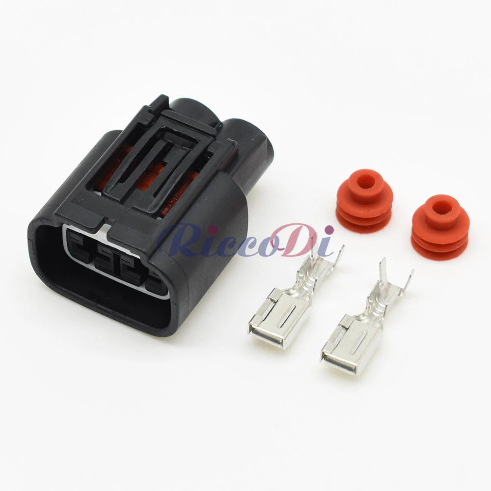 Automotive Waterproof Connector 2 Pin Socket for Radiator Fan and Water Tank 7286-0179-30 7287-0179-30 Compatible with Honda Fit, Odyssey, CRV, Civic