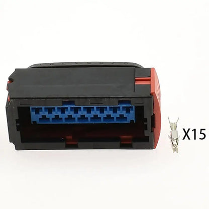 144980-1 Automotive 15-Pin Headlight Connector — Citroen / Peugeot AC Assembly Lamp Plug with Terminals