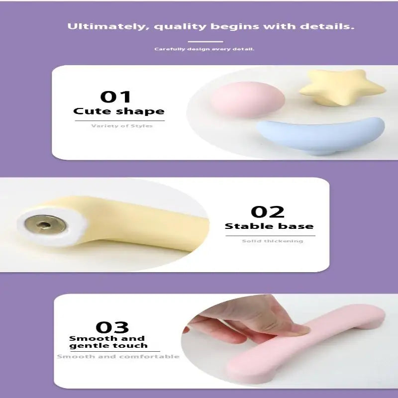 1pc Children's Furniture Handles Nordic Ceramic Children Room Cabinet Handles Macaron Colorful Round Drawer Knobs And Pulls
