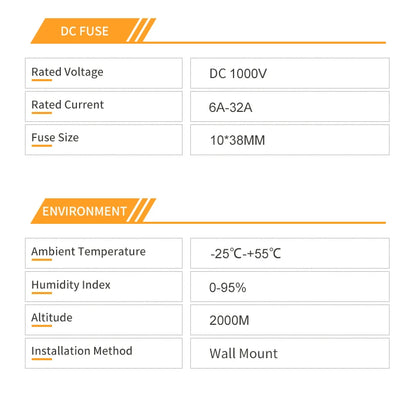 DC 1000V 1 In 1 Out Isolation Switch SPD Fuse, Lightning Protection PV Combiner Box, Solar Photovoltaic Waterproof Dustproof Case