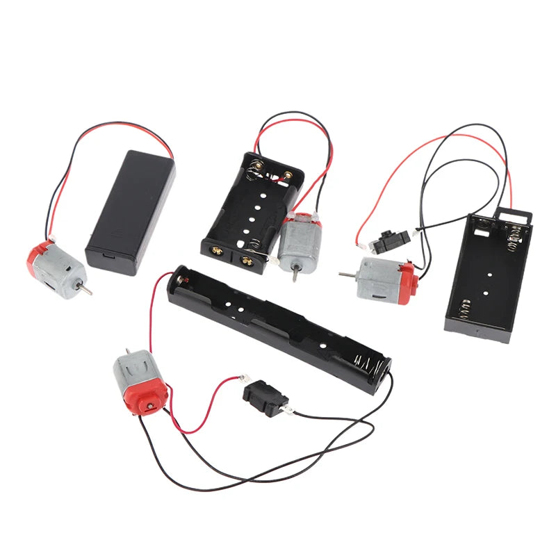130 Motor Kit with Battery Case & Switch 16500RPM DIY Electronic Motor Kit