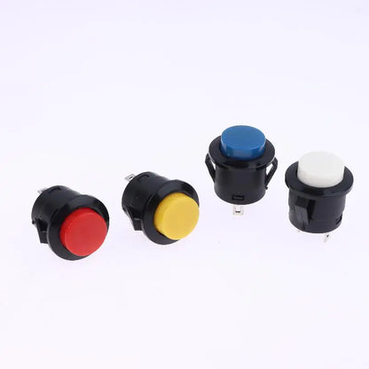 New 5/10Pcs Momentary Push Button Switch R13-507 16mm Round Switch 2Pins ON-OFF Self-res Panel Mounting