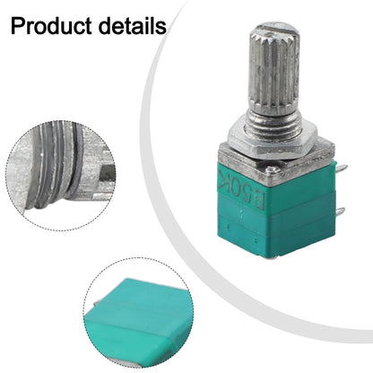 Audio Equipment 60*60*60 Mm Sealing Potentiometer Knurled Shaft Potentiometer Control Device Plastic Shell Single Linear Use