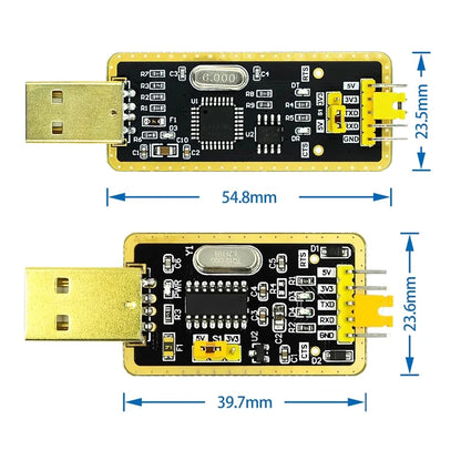 CH340G / FT232RL USB to TTL Serial Adapter Module – 5V/3.3V USB Converter for Arduino