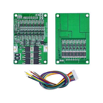 7S 29.4V 15A Li-ion Battery BMS with Balance and Temperature Protection for 18650 Lithium Battery Pack
