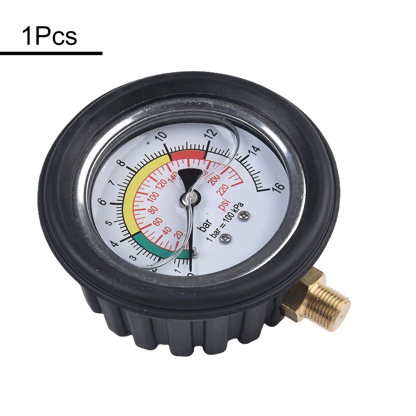0–220psi Car Tire Air Pressure Gauge for Inflator Pump, Tire Repair Tool with 11mm & 13mm Thread Diameter