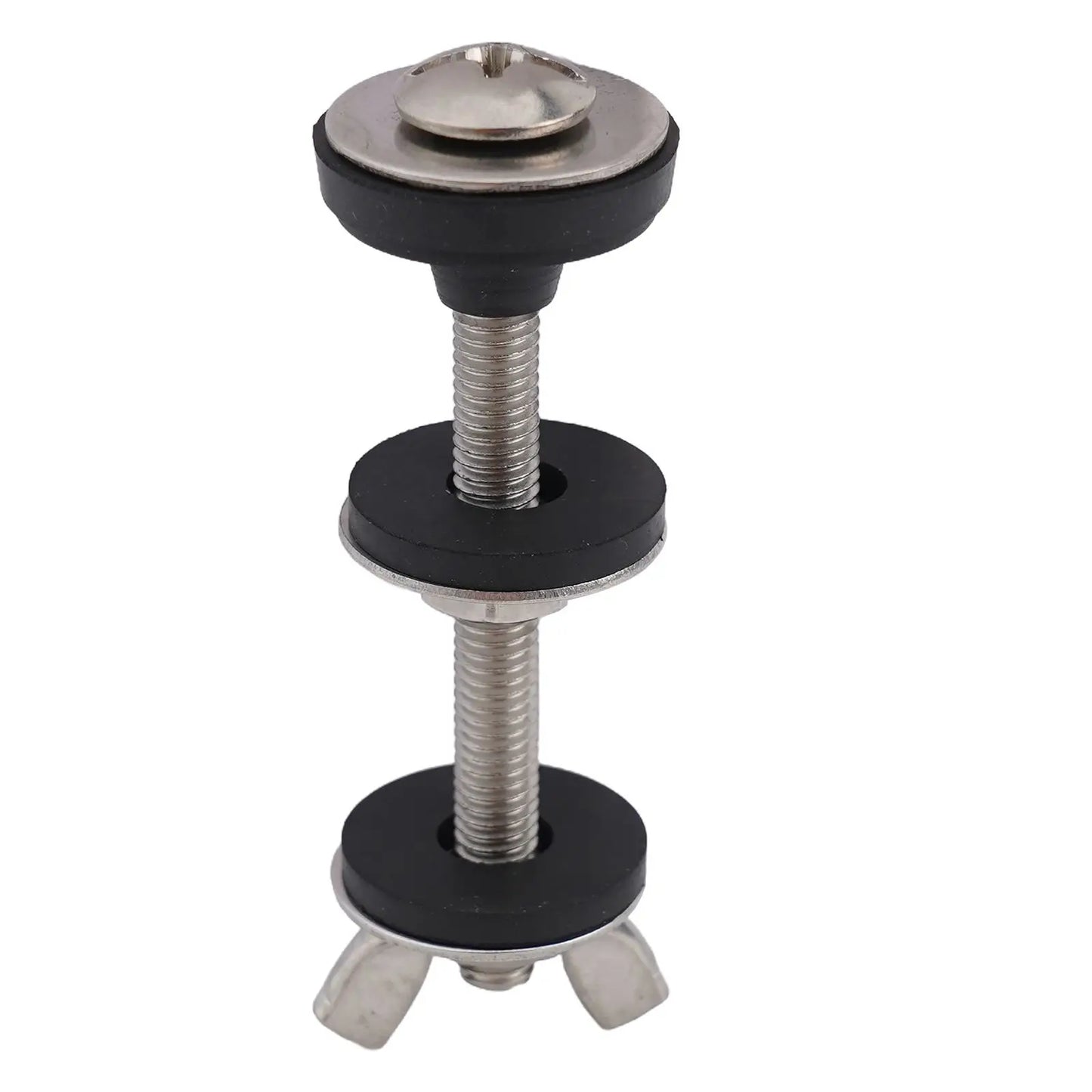 Bathroom Screws Bolts Stainless Steel Toilet Tank Bolt Reliable Support Split Washer 2pcs Bowl Bolt Kit Easy Installation