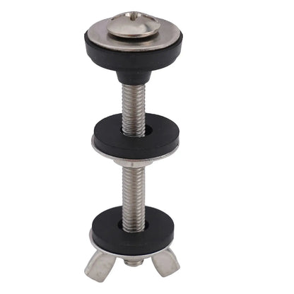 Bathroom Screws Bolts Stainless Steel Toilet Tank Bolt Reliable Support Split Washer 2pcs Bowl Bolt Kit Easy Installation