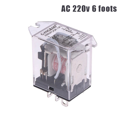 JQX-13F HH62P High Power Relay Coil General DPDT Micro Mini Electromagnetic Relay Switch With Socket Base AC220V DC12V24V