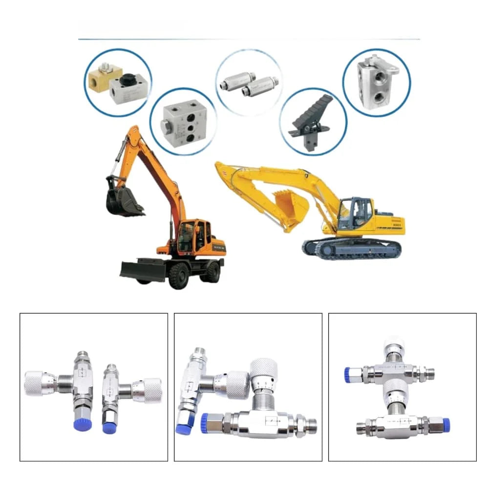 Two Way Throttle Valve with 08L Connector for Hydraulic and Pneumatic Circuits Carbon Steel Construction with NPT Female Thread