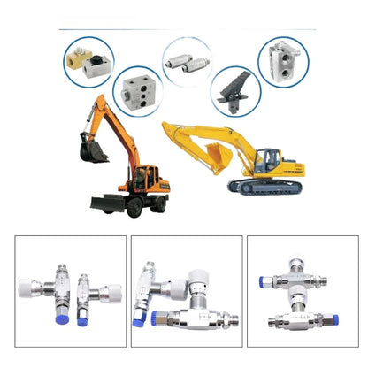 Two Way Throttle Valve with 08L Connector for Hydraulic and Pneumatic Circuits Carbon Steel Construction with NPT Female Thread