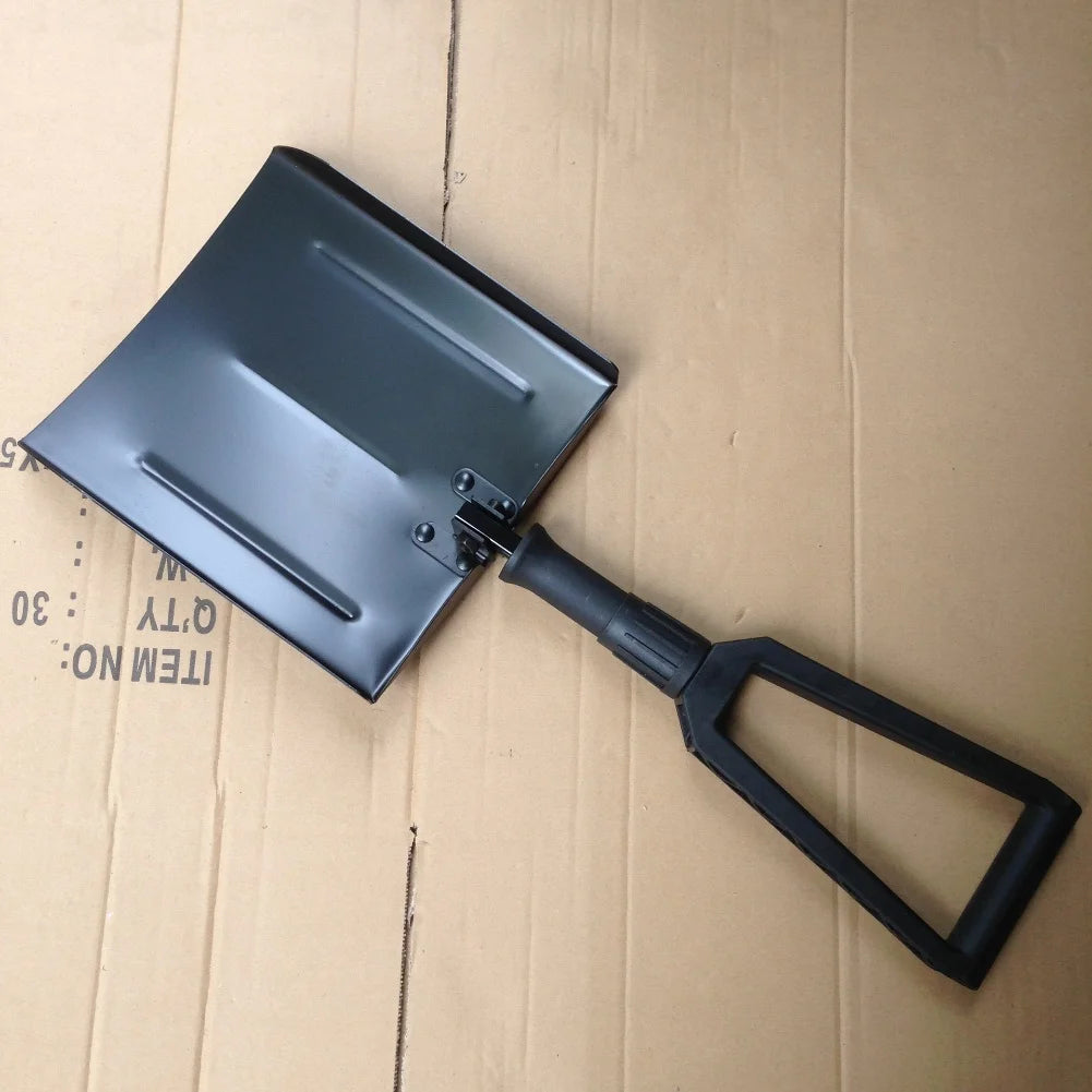 For Car Trunk Folding Snow Shovel Black Compact Snow Shovel With Pouch Snow Shovel Carry Pouch Included Multi-purpose Use