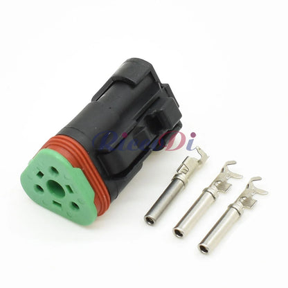 Deutsch DT 3-Pin Waterproof Connector DT06-3S DT04-3P 22-16AWG Sealed Plug