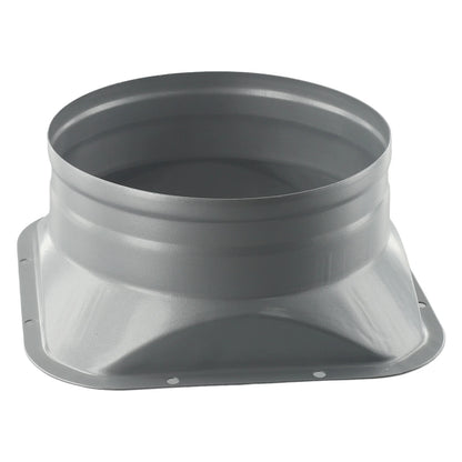 For Kitchen Hood Ventilator Pipe Connecting Vent Flange Exhaust Duct 4-10inch Electrostatic Spray Metal Silver-gray