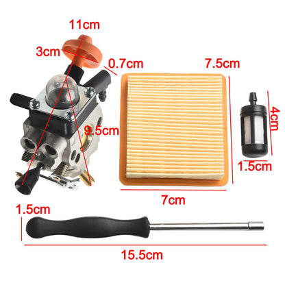 For Garden Tools For Outdoor Equipment Carburettor Kit FS89 HT103 Carburetor As Shown OEM Replacement Metal And Plastic Material