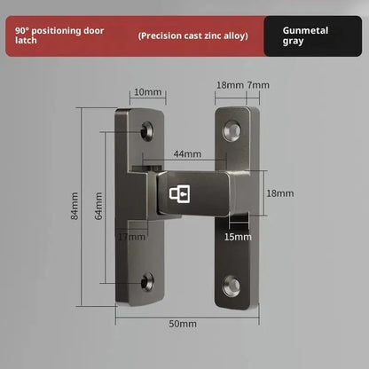 Latch Deadbolt Indoor Non-Punch Surface Mounted Door Lock Bathroom Sliding Door Buckle Snap Bolt Old-Fashioned Room Privacy Lock