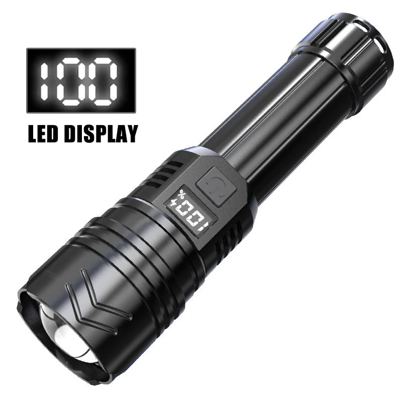 680000LM Rechargeable LED Flashlight Zoom Tactical Torch