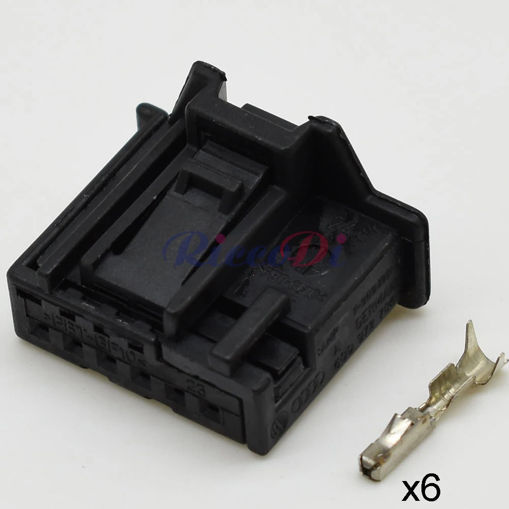 6 Pin Car Female Male Sunroof Reading Light Rearview Mirror Switch Wiring Harness Plug for VW 1355082-1 6Q0972716