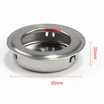 Stainless Steel Satin Circular Flush Sliding Door Handle Set Recessed Round Pull Handle for Pocket Doors Interior Use