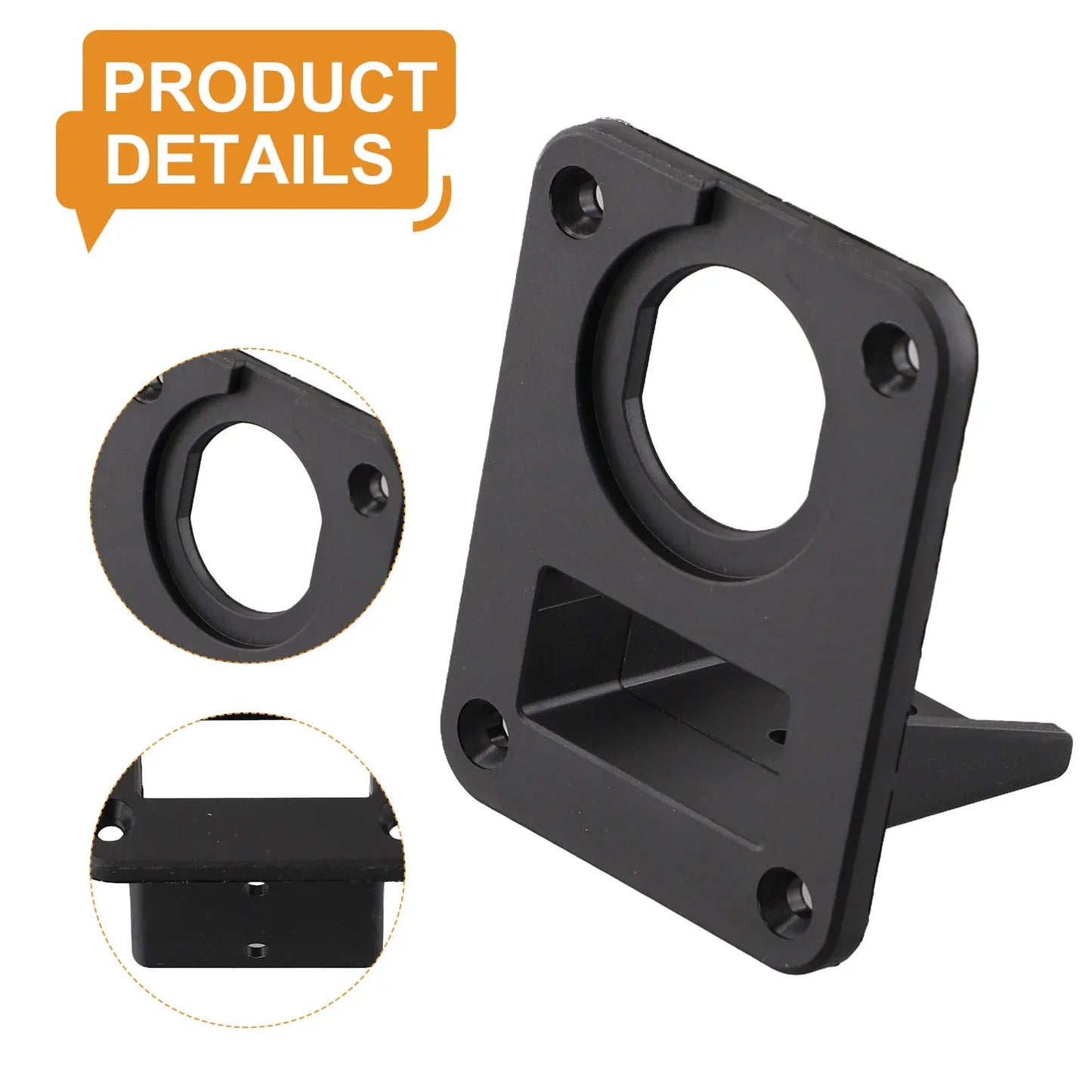 50A 600V Anderson Plug Connector Socket Charger Flush Mount Plate for Camping, Trailers, Caravans