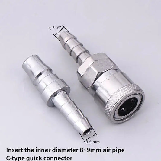 New 2Pcs Pneumatic Fitting Euro Type SH20 PH20 Quick Coupling Connector Coupler For 8mm Tube Compressor Accessories