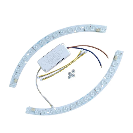 Ceiling Fan Light Source Curved LED Light Strip With LED Lens Light Source Dual 48W For Indoor Lighting Three-Color Lighting