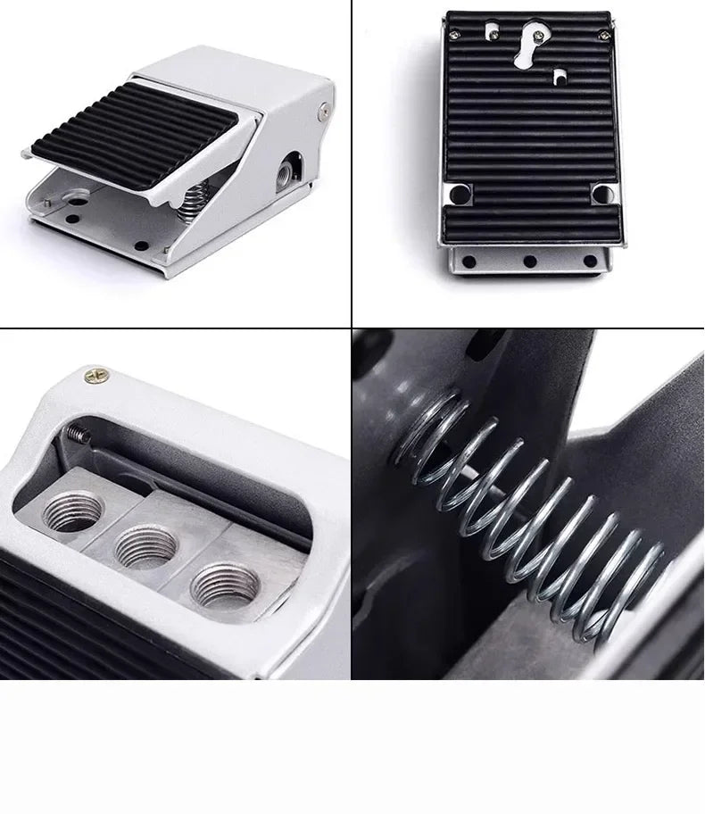 Lockable Pneumatic Foot Pedal Valve Switch 2 Position 5 Way Air Control Valve FV320 FV420 4F210-08GL for Industrial Machinery