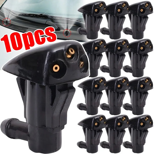 10/1Pcs Car Windshield Wiper Washer Spray Nozzle for Most Car Model Auto 3 Holes Windshield Washer Nozzles Wiper Water Spray Jet