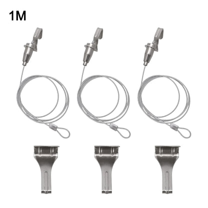 Stainless Steel Adjustable Picture Hanging Cable System Supporting Up to 66 lbs Perfect Solution for Home or Gallery Use