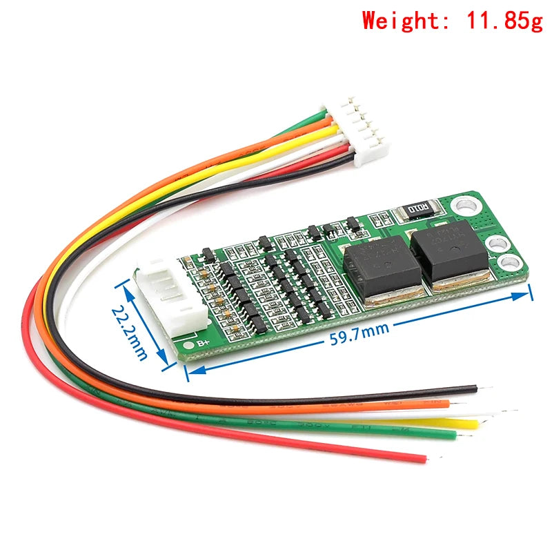 5S 15A Li-ion Lithium Battery BMS Charger Protection Board 18650 Cell 18V-21V Circuit