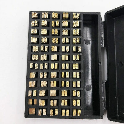 Hot Stamp Copper Letters 2×4×15mm for Coding Machine, Thermal Ribbon Printing Font for Manual and Semi-Automatic Coding