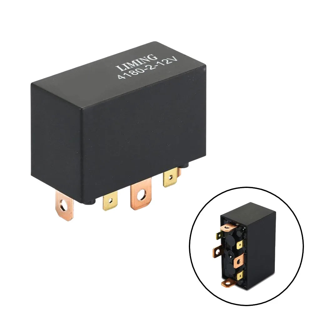 1PCS Winch Relay Contactor 12V 80A/100A 7-pin Automotive Relay 50x30x40 Black For ATV UTV Durable Electrical Equipment Parts