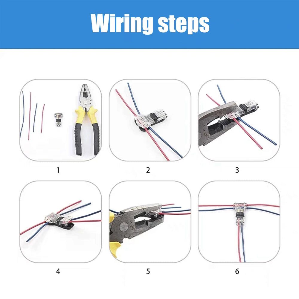 T Tap Wire Connector Low Voltage 2 Pin Splicing Connector