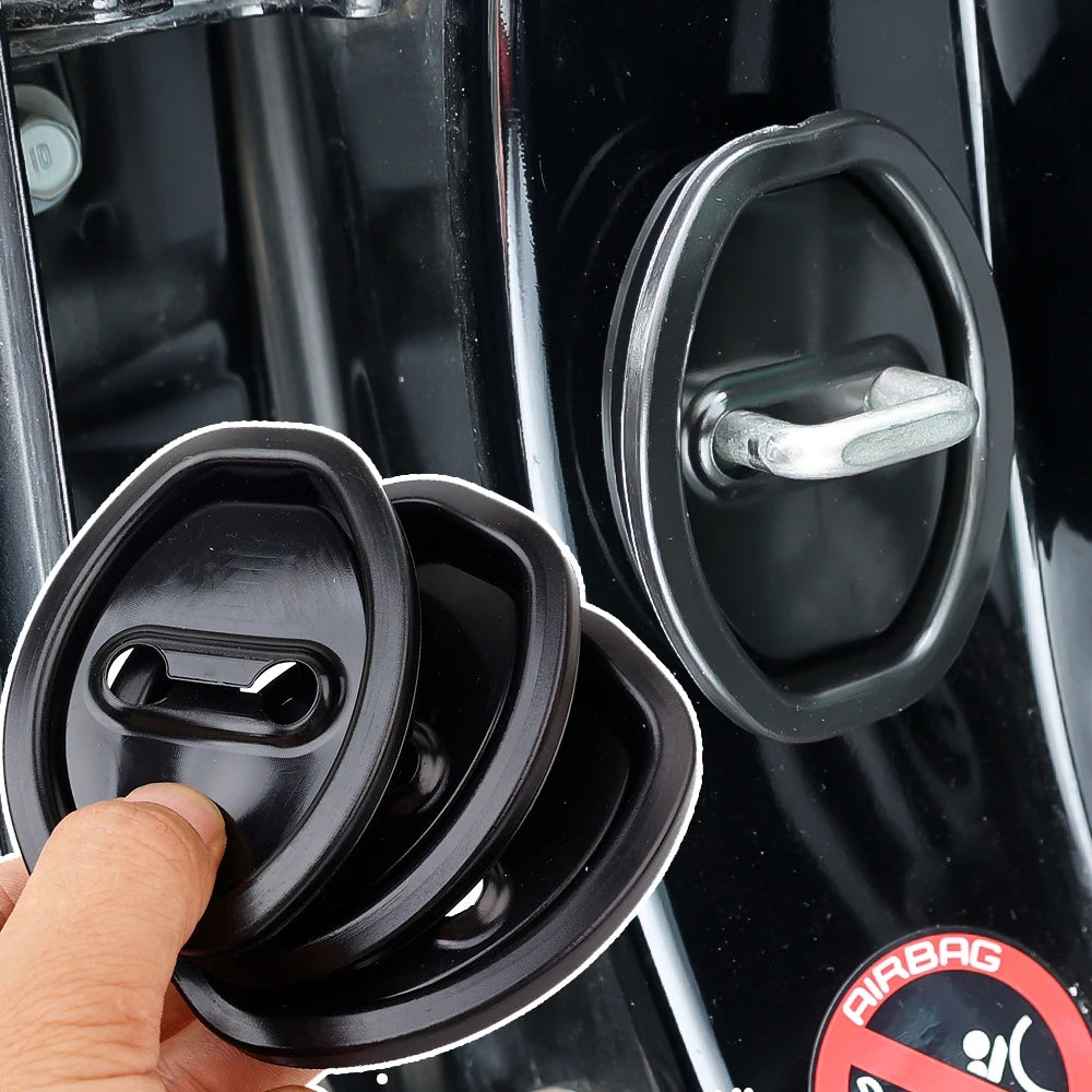 Universal Car Door Shockproof Silicone Cushion – Mute Shock Absorber Protective Cover for Door Latch (8/1PCS)
